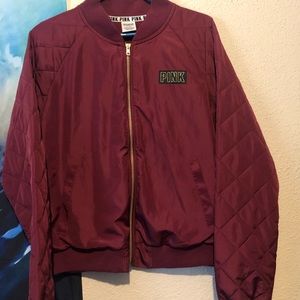 Victoria secret pink bomber jacket